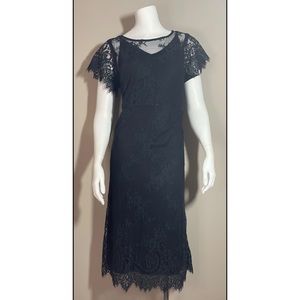 M&S Black Lace Dress